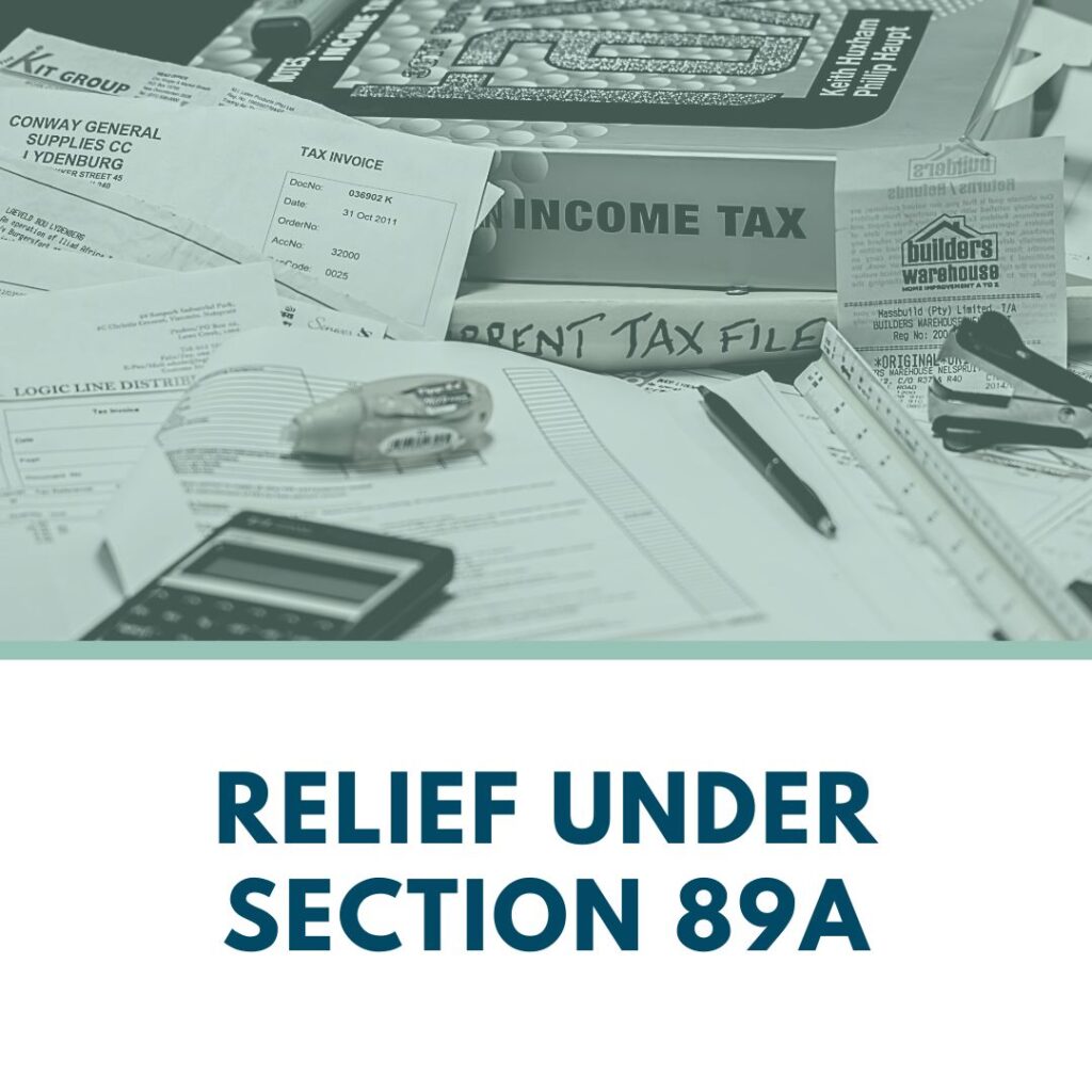 relief under section 89A