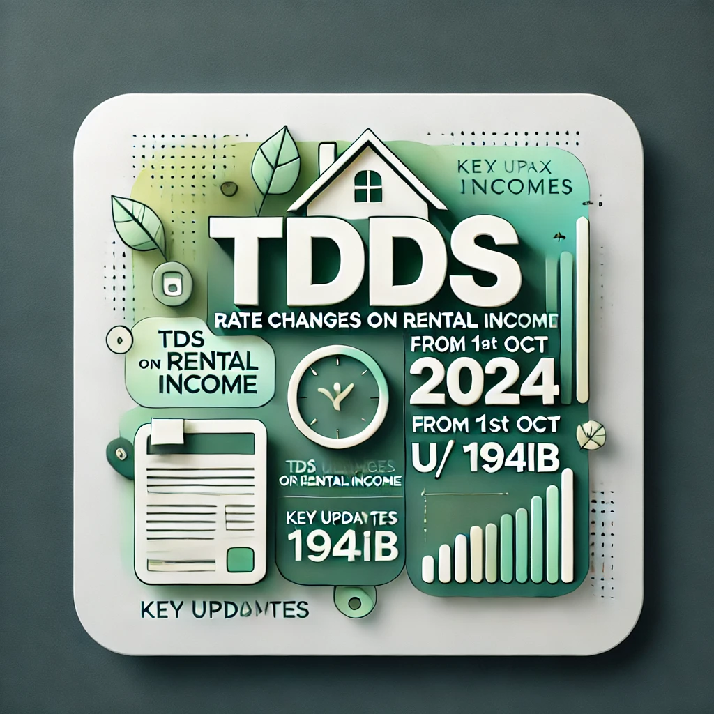 TDS Rate Changes on Rental Income from 1st Oct 2024 us 194IB