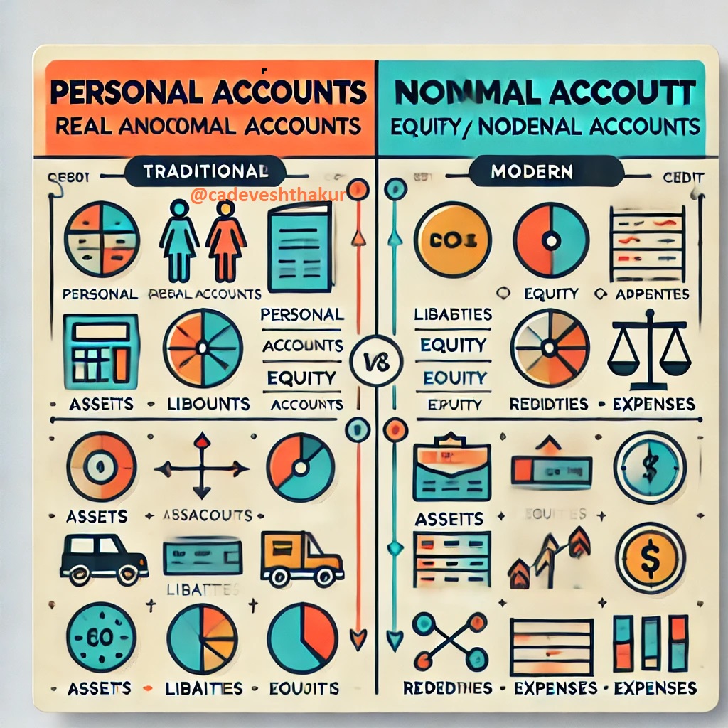 Rules of Debit and credit Handwritten notes by FCA Devesh Thakur