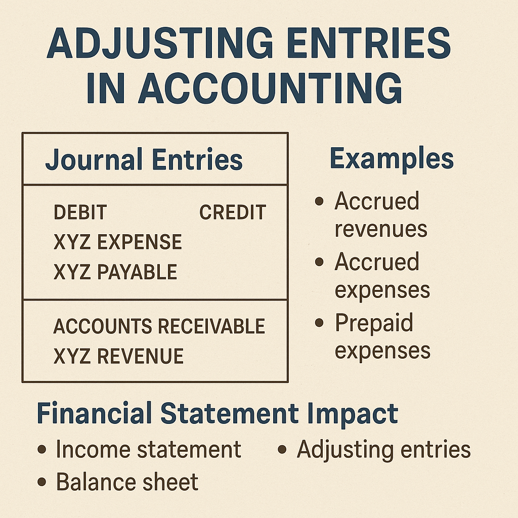 Adjusting Entries in Accounting with Journal Entries, Examples, and Financial Statement Impact by cadeveshthakur