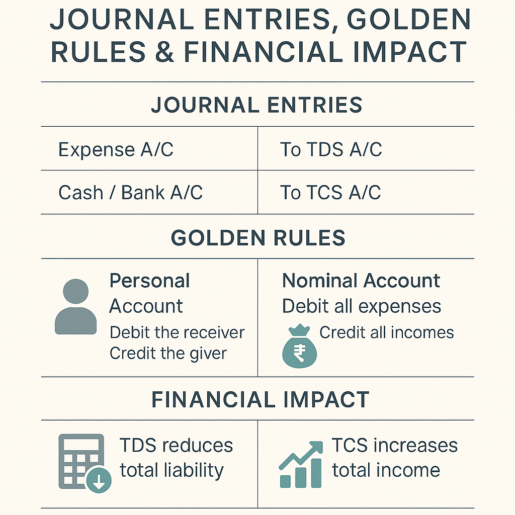 TDS and TCS in Accounting Journal Entries, Golden Rules & Financial Impact by cadeveshthakur