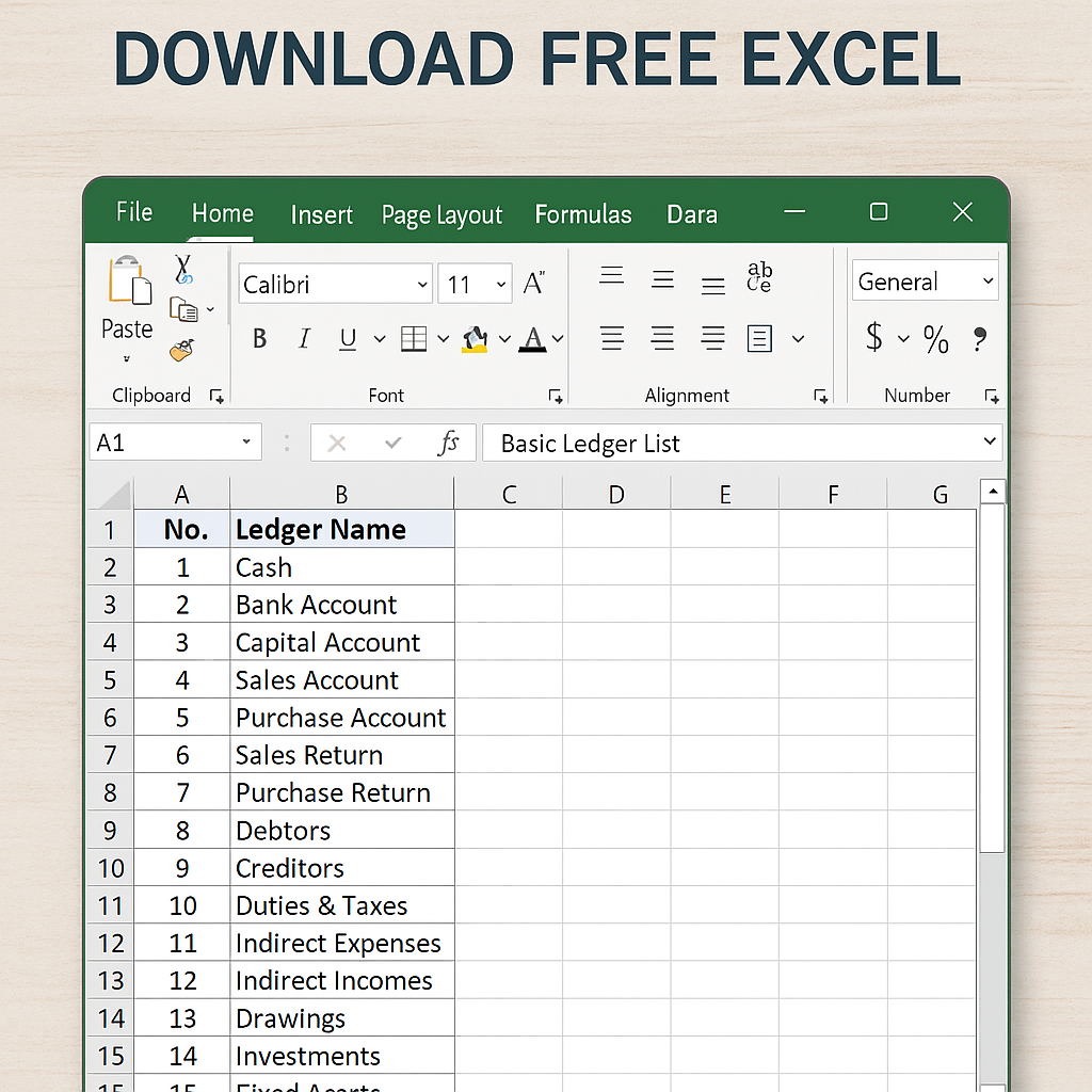 accountants guide list of tally basic ledgers and groups