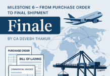 Export Roadmap Milestone 6: Step-by-Step Process from PO to Shipment Delivery Export Roadmap Milestone 6 Step-by-Step Process from PO to Shipment Delivery by CA Devesh Thakur
