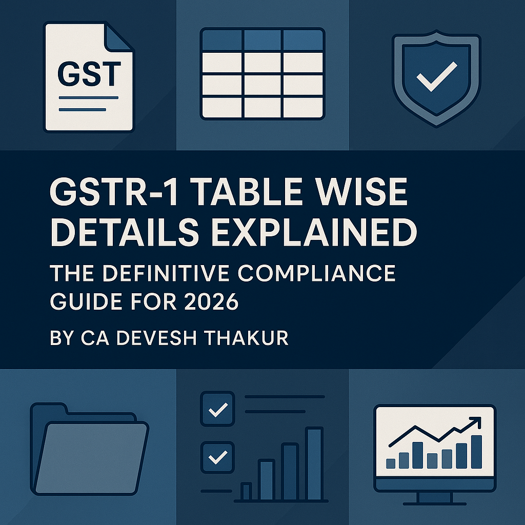 GSTR-1 Table Wise Details Explained The Definitive Compliance Guide for 2026 by CA Devesh Thakur