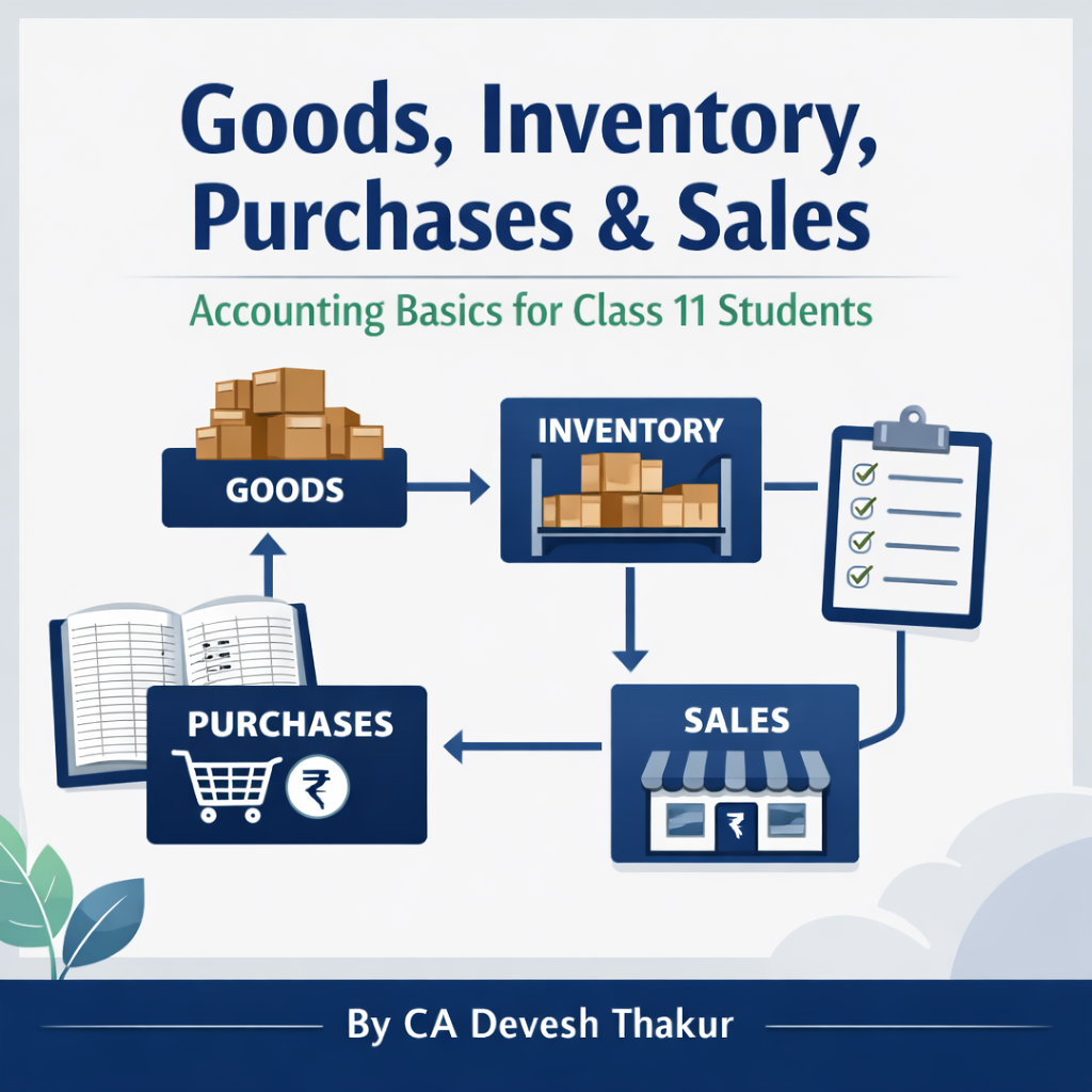 Goods, Inventory, Purchases & Sales – Accounting Basics for Class 11 Students by CA Devesh Thakur