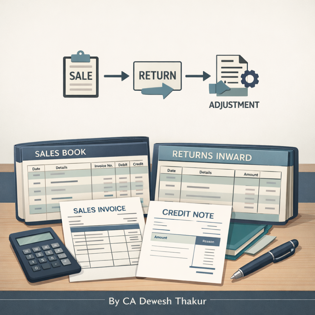 Sales Book, Sales Return & Credit Note Day 24 – 50 Days Accounting Challenge by CA Devesh Thakur